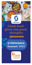 Symphonia Summit 2023 food standee design